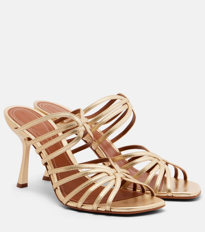 Zimmermann Aura 85 leather mules