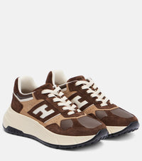 Hogan H669 suede and leather sneakers