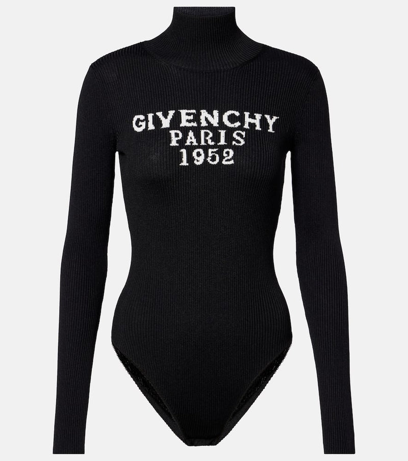 Givenchy Logo ribbed-knit bodysuit