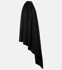 Givenchy Asymmetric draped wool cocktail dress