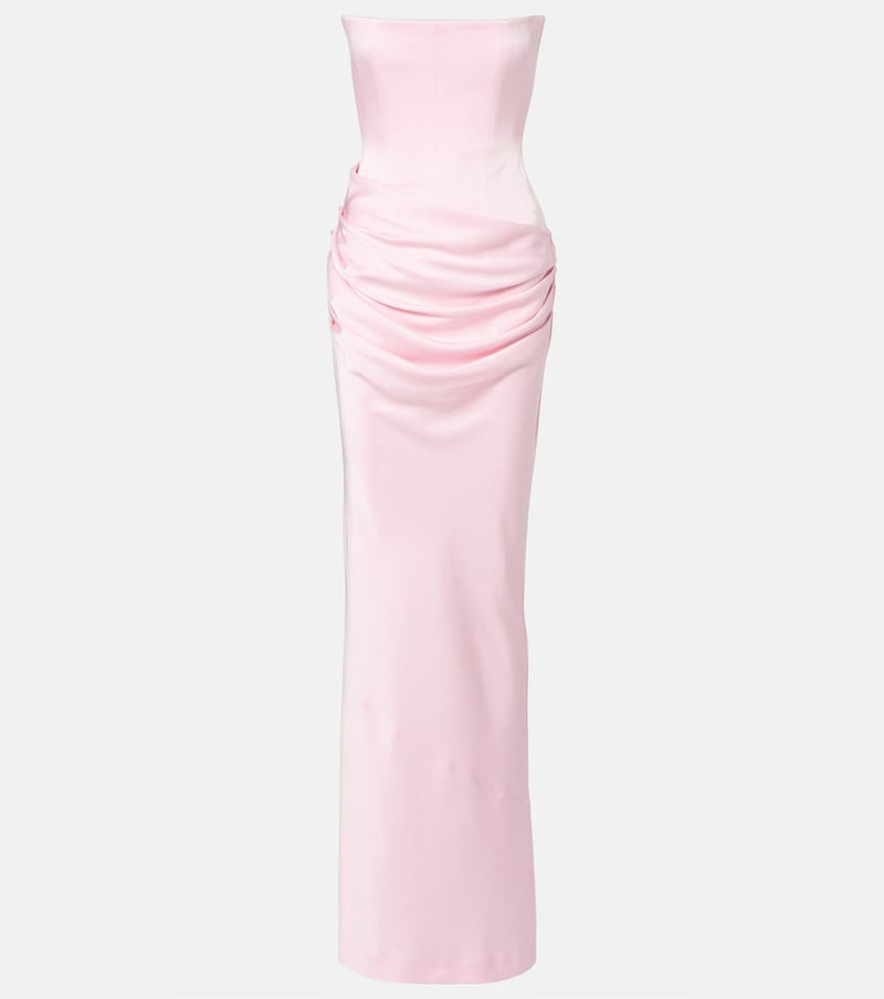 Alex Perry Draped bustier gown