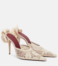 Magda Butrym Crochet and leather mules