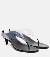 Magda Butrym 45 leather-trimmed thong sandals