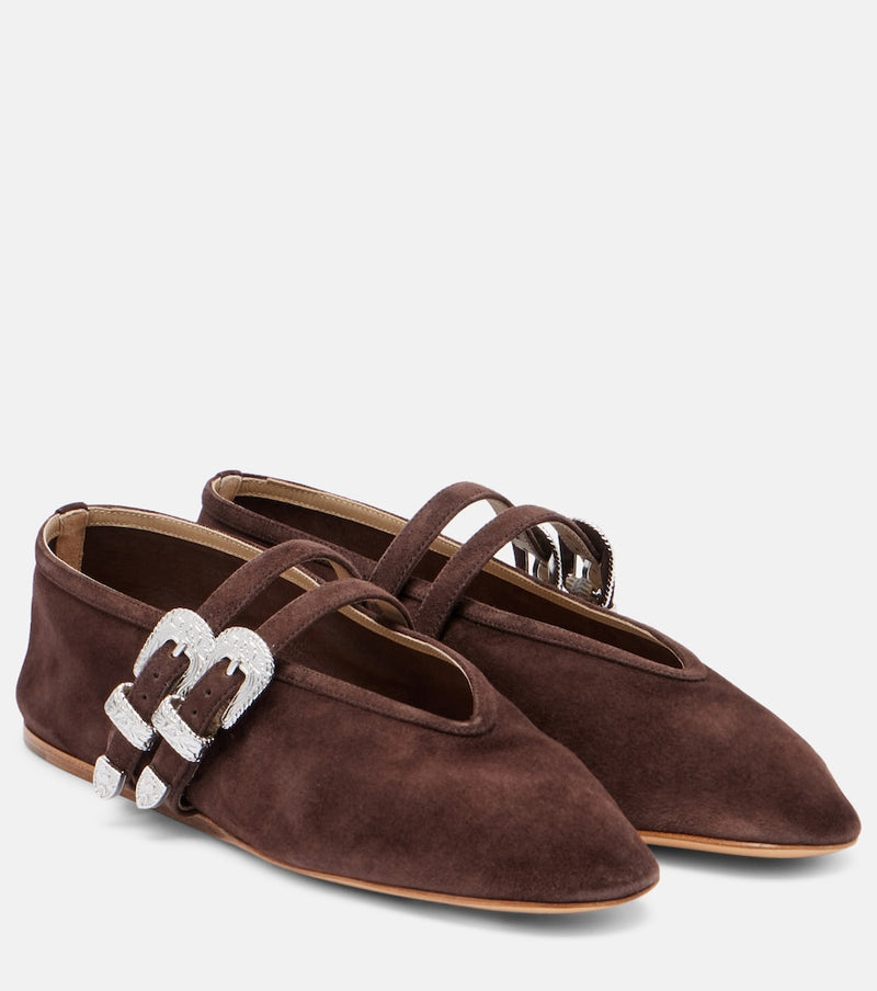 Le Monde Beryl Claudia suede ballet flats