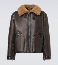 Lemaire Shearling-lined leather jacket