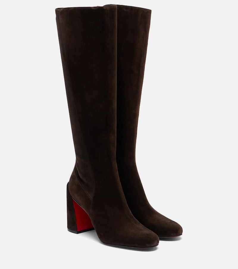 Christian Louboutin Loo 85 suede over-the-knee boots
