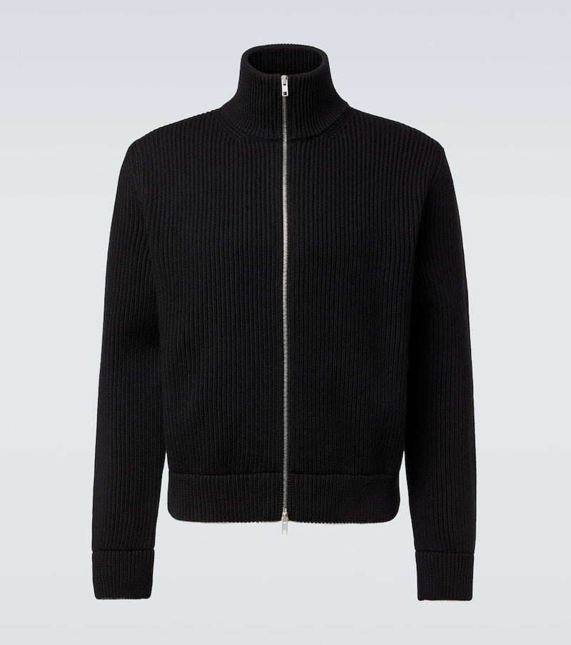 Maison Margiela Virgin wool zip-up cardigan