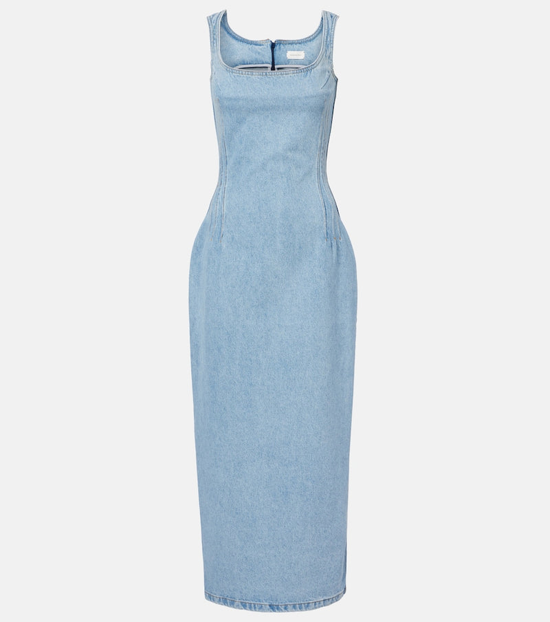 Magda Butrym Denim midi dress