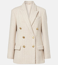 Brunello Cucinelli Monili cable-knit cashmere blazer