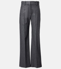 Brunello Cucinelli Pleated virgin wool straight pants
