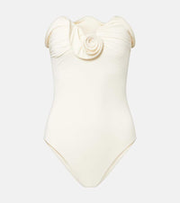 Magda Butrym Floral-applique swimsuit