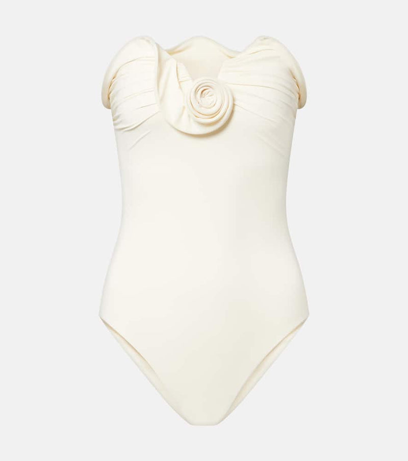 Magda Butrym Floral-applique swimsuit