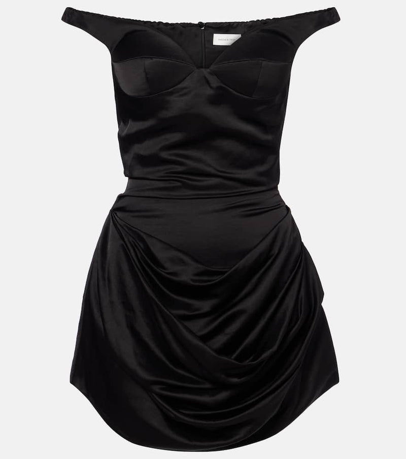 Magda Butrym Ruched off-shoulder bustier dress
