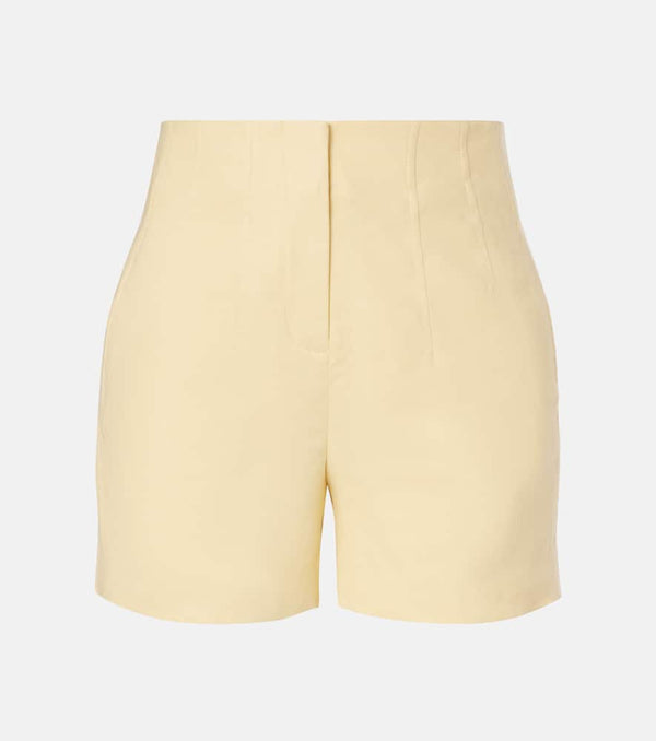 Veronica Beard Brit high-rise linen-blend shorts