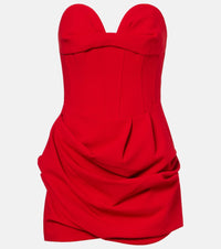 Magda Butrym Draped wool-blend bustier dress