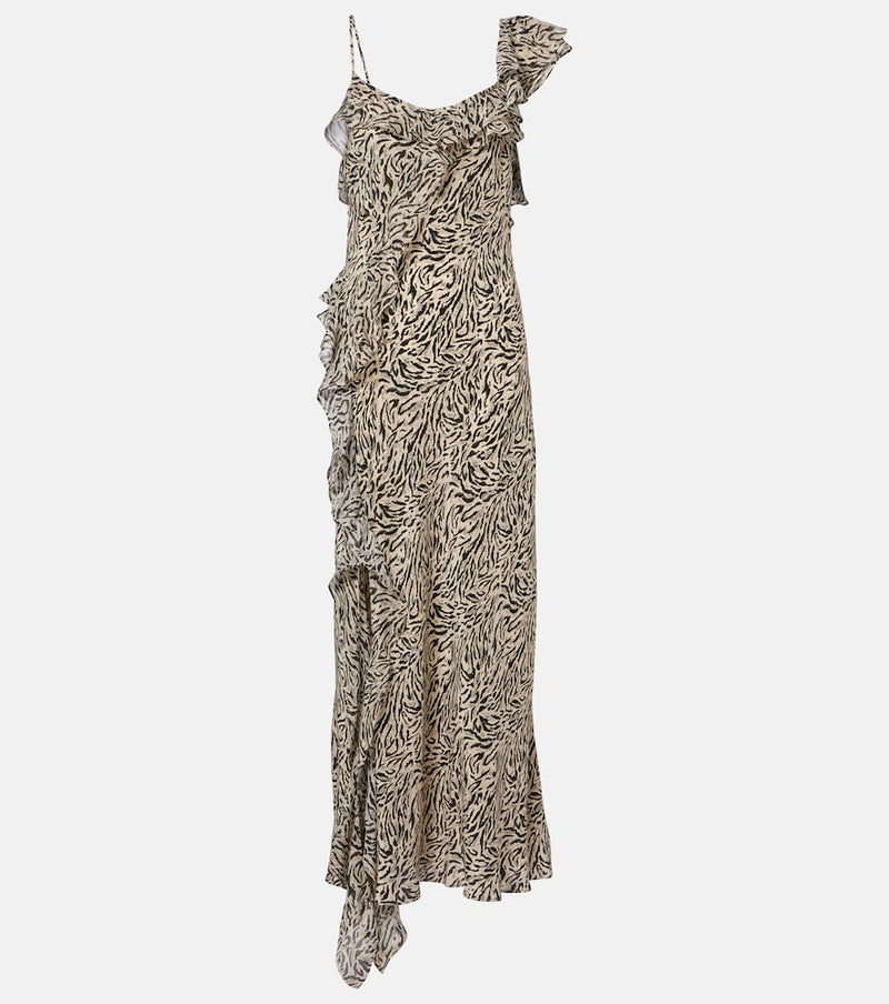 Rixo Ester silk crepe de chine maxi dress