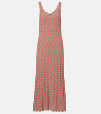 Rixo Bondi open-knit cotton maxi dress