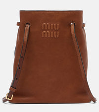Miu Miu Logo leather crossbody bag