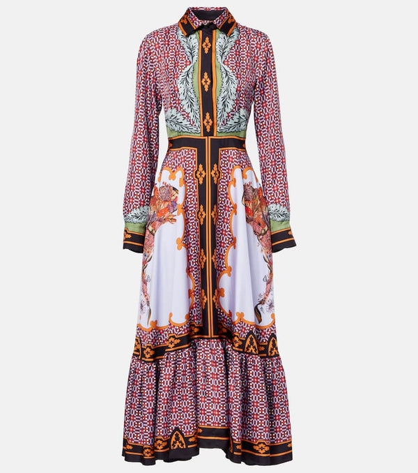 La DoubleJ San Pietro printed silk maxi dress