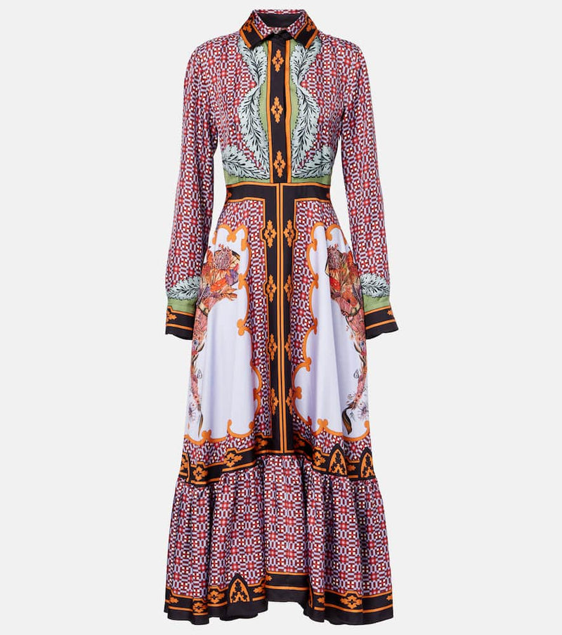 La DoubleJ San Pietro printed silk maxi dress