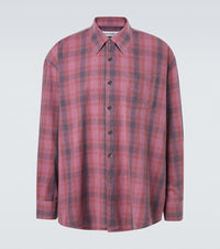 Our Legacy Borrowed plaid cotton flannel shirt