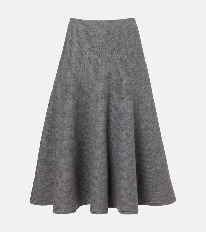 Alaia Cashmere-blend midi skirt