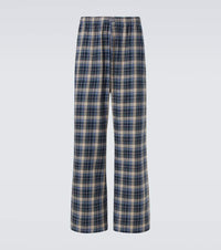 ERL Plaid cotton wide-leg pants