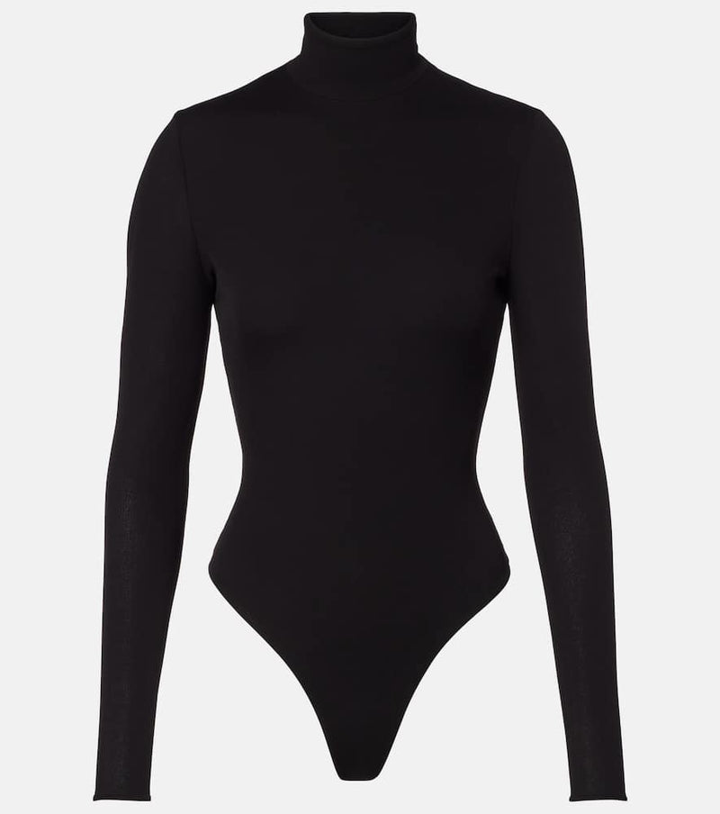 Alaia Open-back jersey bodysuit