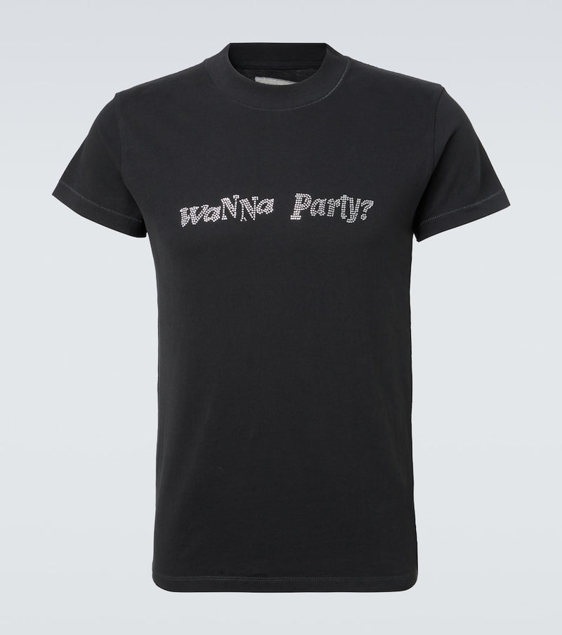 ERL Embellished cotton jersey T-shirt