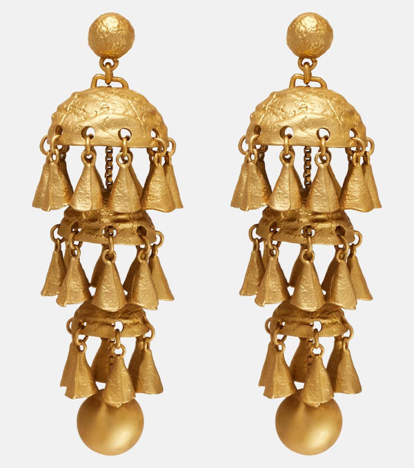 Zimmermann Whimsy Chandeliers 14kt gold-plated drop earrings