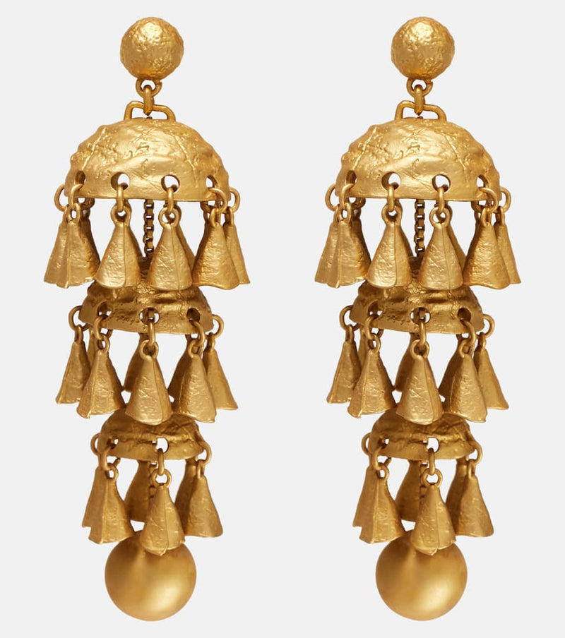 Zimmermann Whimsy Chandeliers 14kt gold-plated drop earrings