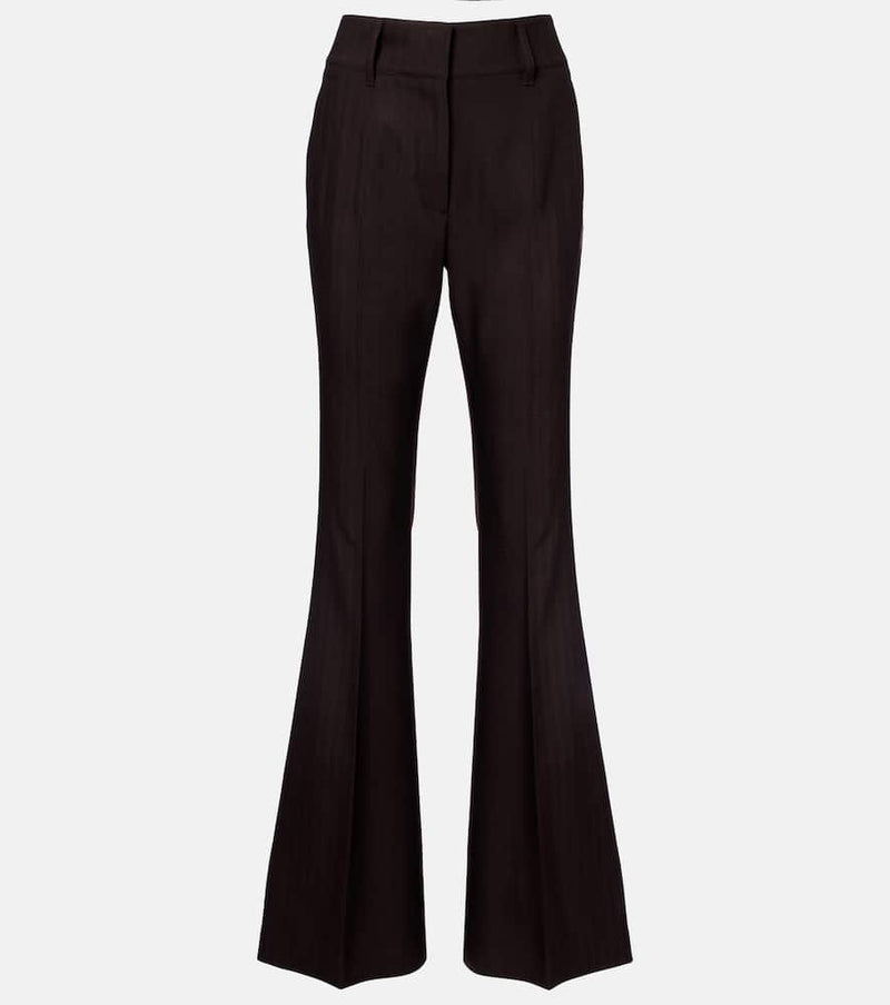 Gabriela Hearst Rhein high-rise wool flared pants
