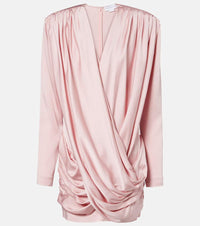 Stella McCartney Draped crepe satin minidress