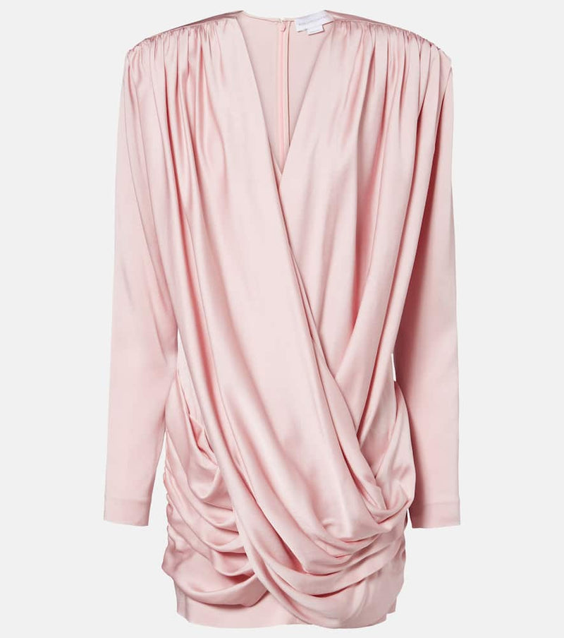 Stella McCartney Draped crepe satin minidress