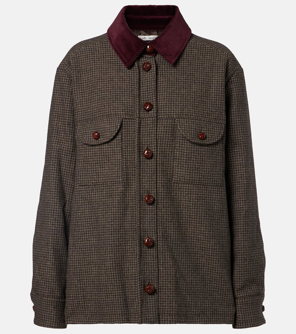 Blaze Milano Berber corduroy-trimmed wool-blend jacket