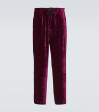 Dries Van Noten Velvet sweatpants