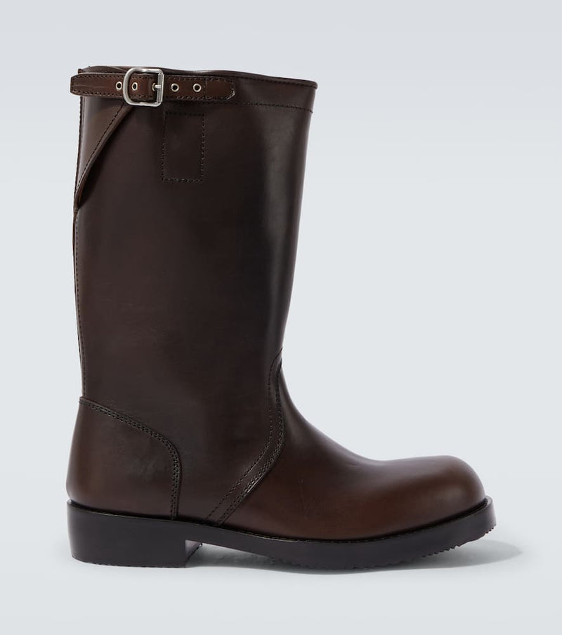 Dries Van Noten Leather biker boots