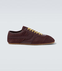 Dries Van Noten Leather-trimmed sneakers
