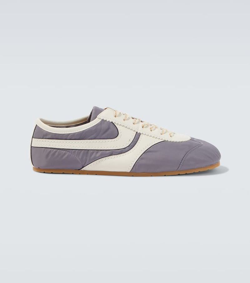Dries Van Noten Leather-trimmed sneakers