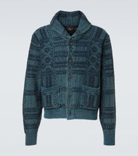 RRL Jacquard cotton cardigan