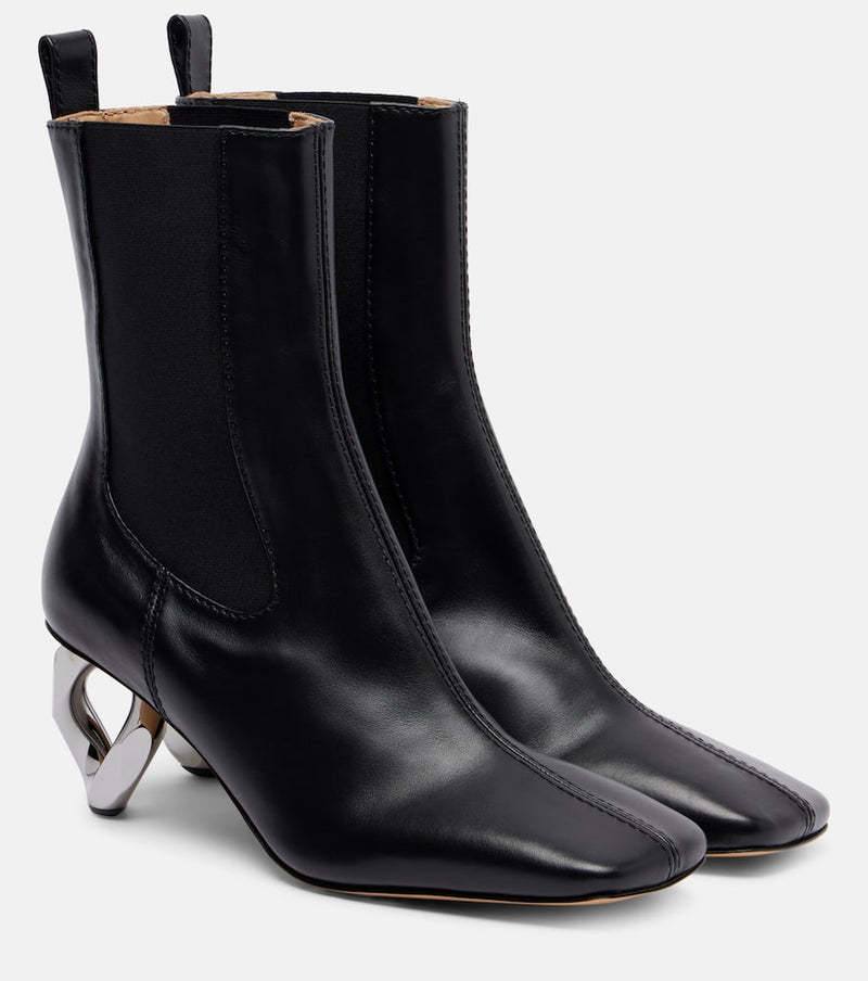 JW Anderson Chain leather ankle boots