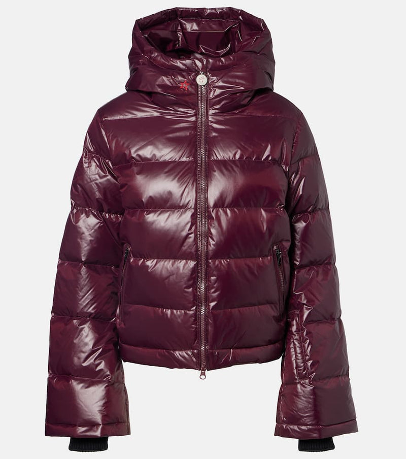 Perfect Moment Polar Flare Down Ski Jacket Burgundy