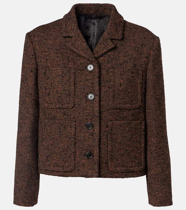 Gucci Wool-blend tweed jacket