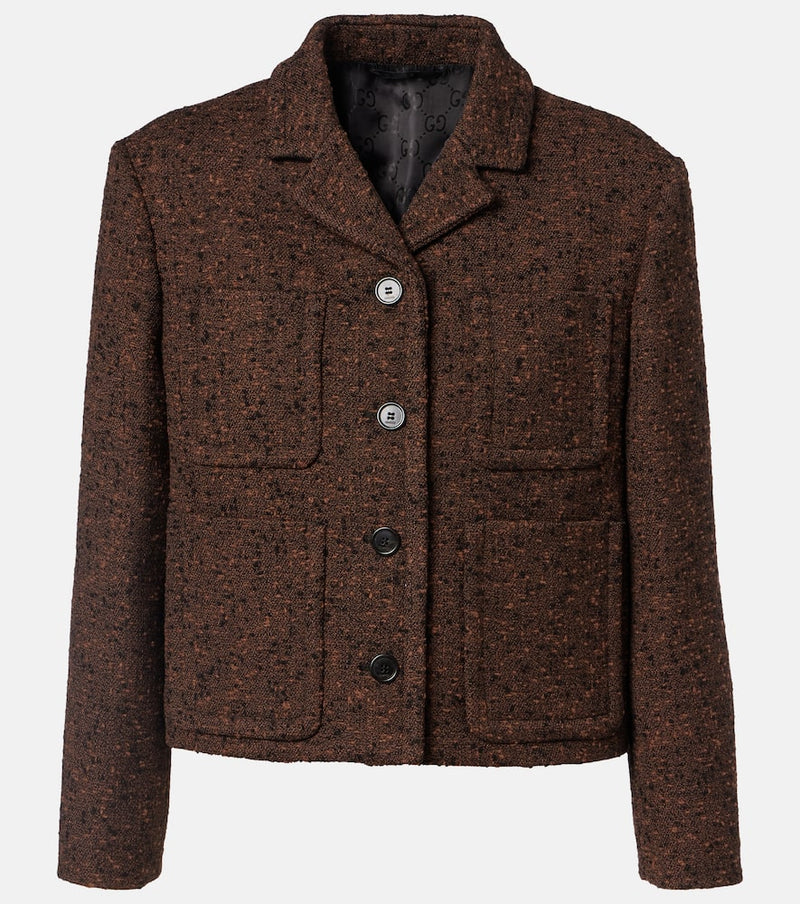 Gucci Wool-blend tweed jacket
