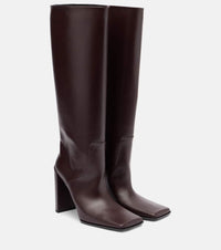 Alaïa Alaia Leather Knee-High Boots Brown