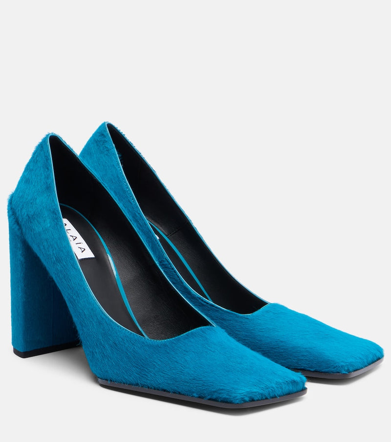 Alaia 90 calf hair pumps