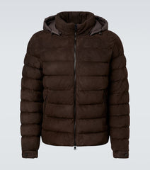 Moncler Arneb suede down jacket