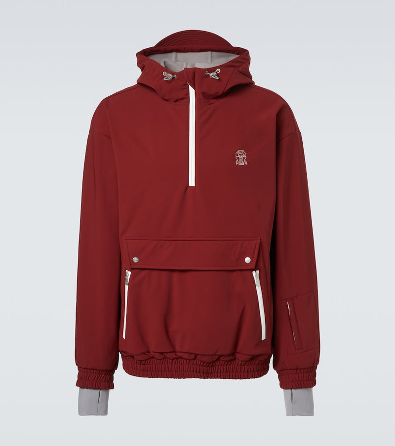 Brunello Cucinelli Half-zip ski jacket