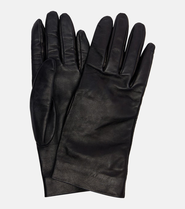 Saint Laurent Cassandre leather gloves