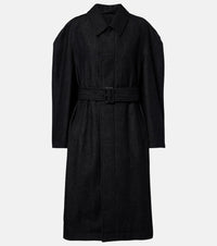 Lemaire Belted wool and cotton twill coat